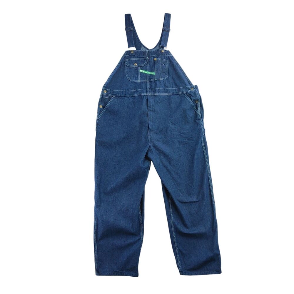 Key Imperial Aristocrat Mens Hi-Back Bib Overalls Indigo Denim Tag 50x30